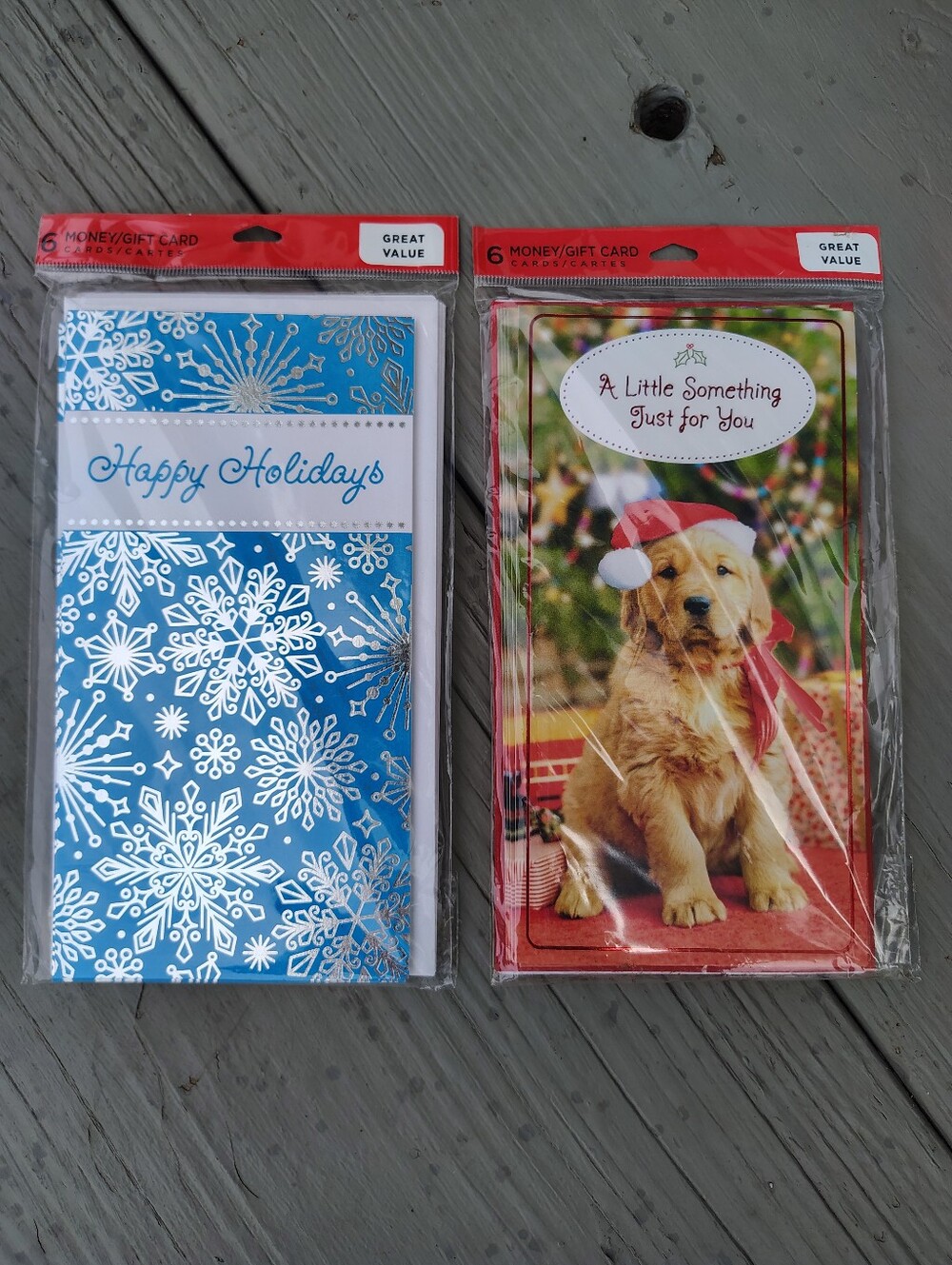 Hallmark Christmas Money Holder / Gift Card Holders Cards.